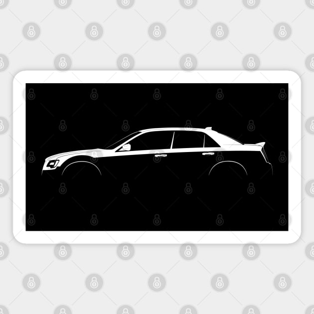 Chrysler 300 SRT8 (2011) Silhouette Magnet by Car-Silhouettes